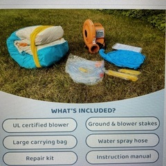 エアー遊具 滑り台 プール 室内 大型遊具 トランポリン 室内滑り台 大型 水遊び エア遊具 室内遊具の画像