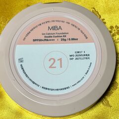 【詰替リフィルつき】MIBA イオンカルシウムファンデーション ダブルクッションRXの画像