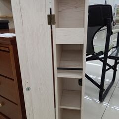 ★リユースのサカイ日立店★HJ8494  収納棚 ナチュラルホワイト H81×D28.5×W15 クリーニング済み の画像