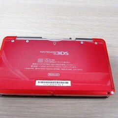 ニンテンドー3DS 本体のみ CTR-001(JPN) レッド 中古 現状品 簡易動作確認/初期化済 ゲーム機 任天堂 苫小牧西店の画像
