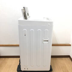 ss8107　アクア 洗濯機 AQW-S45H(W) 4.5kg ホワイト AQUA 全自動電気洗濯機 白 3Dアクティブ洗浄 高濃度クリーン浸透 お好み設定 コンパクト 一人暮らし 単身赴任 洗濯機 中古の画像