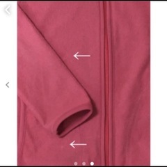 【 UNIQLO 】130 フリース風ジップパーカーの画像
