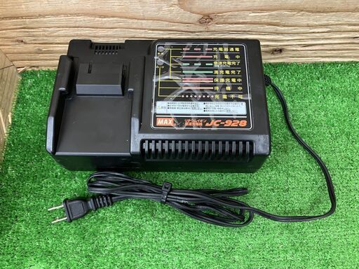 【SIW】MAX マックス TJ-35P4-BC/1850A 充電式ピンネイラ 14.4Vバッテリー2個、充電器付き【中古動作品】