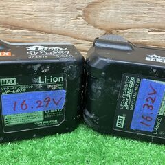 【SIW】MAX マックス TJ-35P4-BC/1850A 充電式ピンネイラ 14.4Vバッテリー2個、充電器付き【中古動作品】の画像