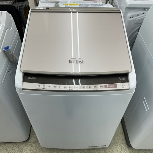 リユースのサカイ東金店 HITACHI  乾燥機付洗濯機 18年製 8/4.5kg TJ16486