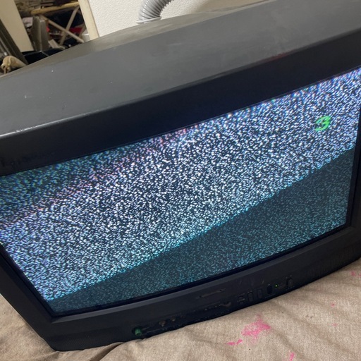 ブラウン管テレビ 21型 映像OK／音声NG ジャンク品 引き取り限定 (春風