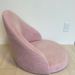  1人掛け　ローソファ 座椅子 コンパクト ベルベット調  LOWYA  の画像