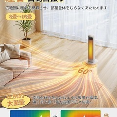 セラミックヒーター❣️1200W 1秒速暖 ECO恒温 省エネ 節電対策 大風量の画像