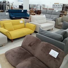 ★リユースのサカイ日立店★HJ8490  ソファ ブラウン H45×D54～94×W115 クリーニング済み の画像