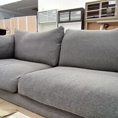 ★リユースのサカイ日立店★HJ8491 NITORI ソファ グレー H73×D92×W203 クリーニング済み の画像