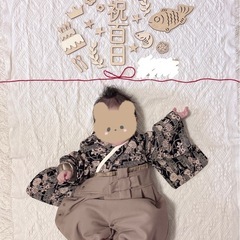 お食い初め 木製レターバナーの画像