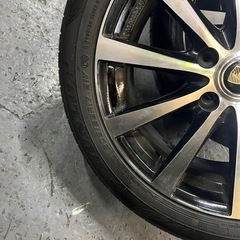 205/55r17 91v ダンロップ2023年製とアルミホイール4本の画像