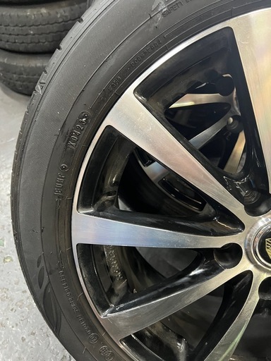 205/55r17 91v ダンロップ2023年製とアルミホイール4本 (リン君