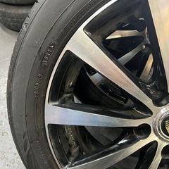 205/55r17 91v ダンロップ2023年製とアルミホイール4本の画像
