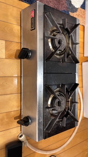 【ホース付】大阪ガス 業務用 ガスコンロ 都市ガス 2口 ガステーブル