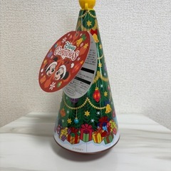 ディズニー　クリスマスツリー風缶の画像