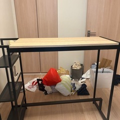 タンスのゲン スタンディングデスク 幅120cm フットレスト付きの画像