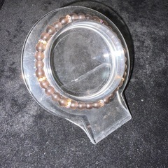 レインボーオブシディアン6mmブレスレット☪️16cmの画像