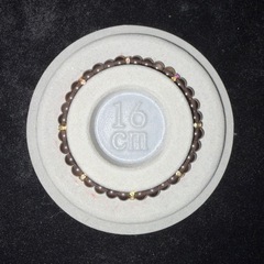 レインボーオブシディアン6mmブレスレット☪️16cmの画像