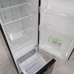 【単身者向け】2ドア冷凍冷蔵庫 TOSHIBA 東芝 GR-M17BS(K) 171L 2017年製：ブラックの画像