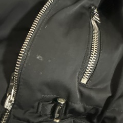 ZARA kids ブラック中綿コート フード付き　134センチの画像