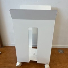 山崎実業　tower 段ボールストッカー　白の画像