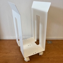 山崎実業　tower 段ボールストッカー　白の画像