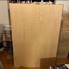 有孔ボード　セミマットのブラック/黒 DIYの画像