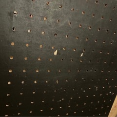 有孔ボード　セミマットのブラック/黒 DIYの画像