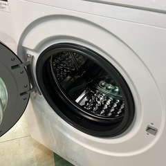 ジャングルジャングル貝塚店　6.0kg ドラム式洗濯機　薄型　ニトリ　NITORI　ND60UL1WH  2025年製　乾燥なし　奥行き45cm　左開き　白　クリーニング済み　中古　リユース　貝塚市　二色浜の画像