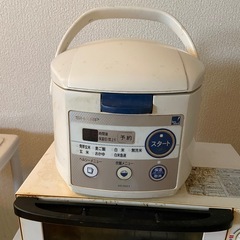 SHARP KS-H46 炊飯器 白米3合  コイズミのオーブントースター「KOS-1019/W」  セットの画像