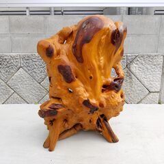 天然木 根木/ 花台/ 飾り台/ 盆栽台/ 置物台/ オブジェ/ インテリア/ 木工芸自然木/ 古民家/ レトロ オブジェ/ ディスプレイ C0EZ0102の画像