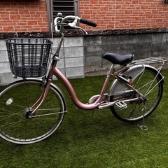 中古自転車 ブリヂストン カルク デラックスモデル 【24インチ プレシャスローズ】の画像