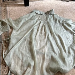 シャツ　アウター　シースルー　夏用　グリーンの画像