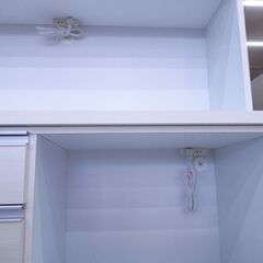 新品B級品 食器棚 1200PエイトWH G-2552の画像