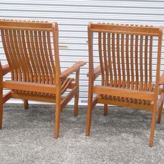 配達先決定🚚　無料配達します🚚定価３０万円💖昭和レトロ💖高級旅館の広縁チェア💖２脚セット💖天然木💖の画像