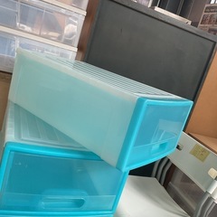 押入れ収納ケース　ブルー　1個300円　在庫３個　中古の画像