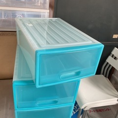 押入れ収納ケース　ブルー　1個300円　在庫３個　中古の画像