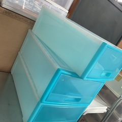押入れ収納ケース　ブルー　1個300円　在庫３個　中古の画像