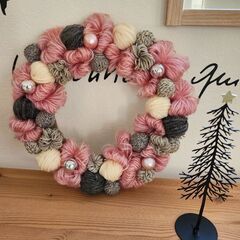 手作りX'masリースの画像