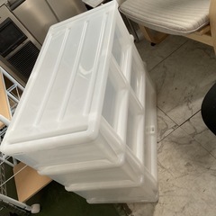 押入れ収納　三段　半透明　中古の画像