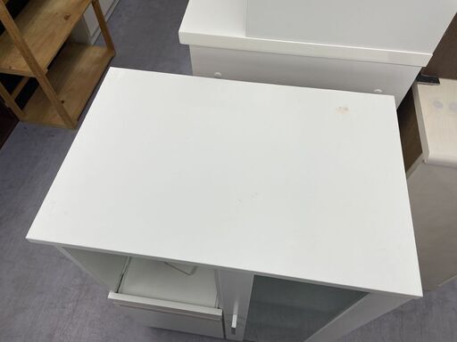 ニトリ フォルムN ミドルレンジボード 幅60×奥行40×高89㎝  キッチンボード 食器棚 白 ホワイト 札幌市手稲区