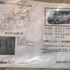 車のシートカバー　未使用品の画像