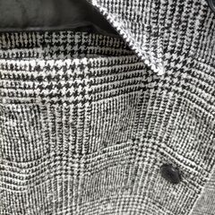 【糸島市内 送料無料】ザラ ZARA メンズ グレンチェック ジャケット  アウター  メンズジャケット  グレー アウター ショート丈 きれいめ カジュアル 冬服 おしゃれ 人気 タウンユース、通勤、お出かけ、冬アウター　251203-4Yの画像