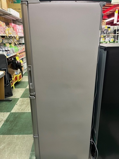 ジャングルジャングル貝塚店　350L 冷蔵庫　SHARP SJ-W354H  2021年製　両開き　グレー　3ドア　真ん中冷凍　クリー
