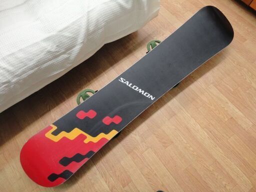 サロモン スノーボード FORECAST 156㎝ バインディング付き デニム風デザイン ネイビー系 SALOMON スノボ 西岡店