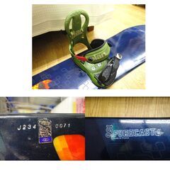 サロモン スノーボード FORECAST 156㎝ バインディング付き デニム風デザイン ネイビー系 SALOMON スノボ 西岡店の画像