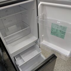 【単身者向け】2ドア冷凍冷蔵庫 AQUA アクア AQR-14N(S) 135L 2023年製 右開き：グレーの画像