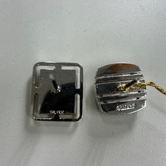 silver カフス ピン パールの画像