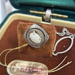 silver カフス ピン パールの画像